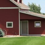 A Home Entrance With Red Walls